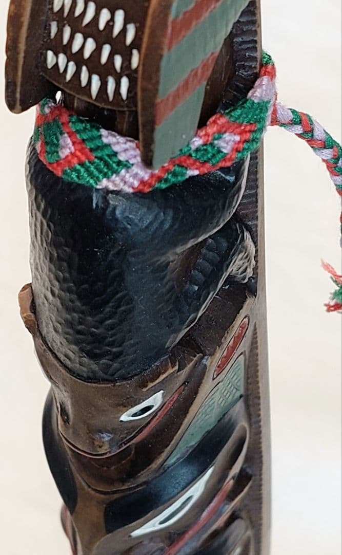 トーテムポール 鷲＆ビーバー BOMA 社製 手塗り