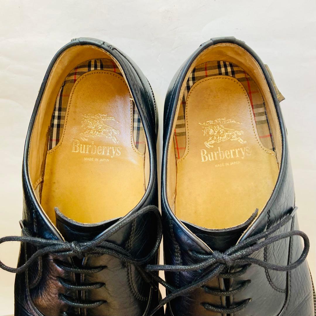 Burberrys バーバリー 黒 ストレートチップ 25.5cm 除菌・消臭済