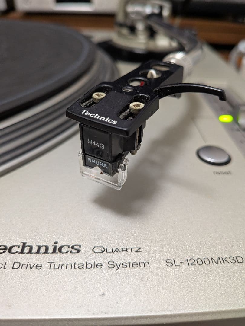 Technics SL-1200MK3D SHURE M44Gカートリッジ付き