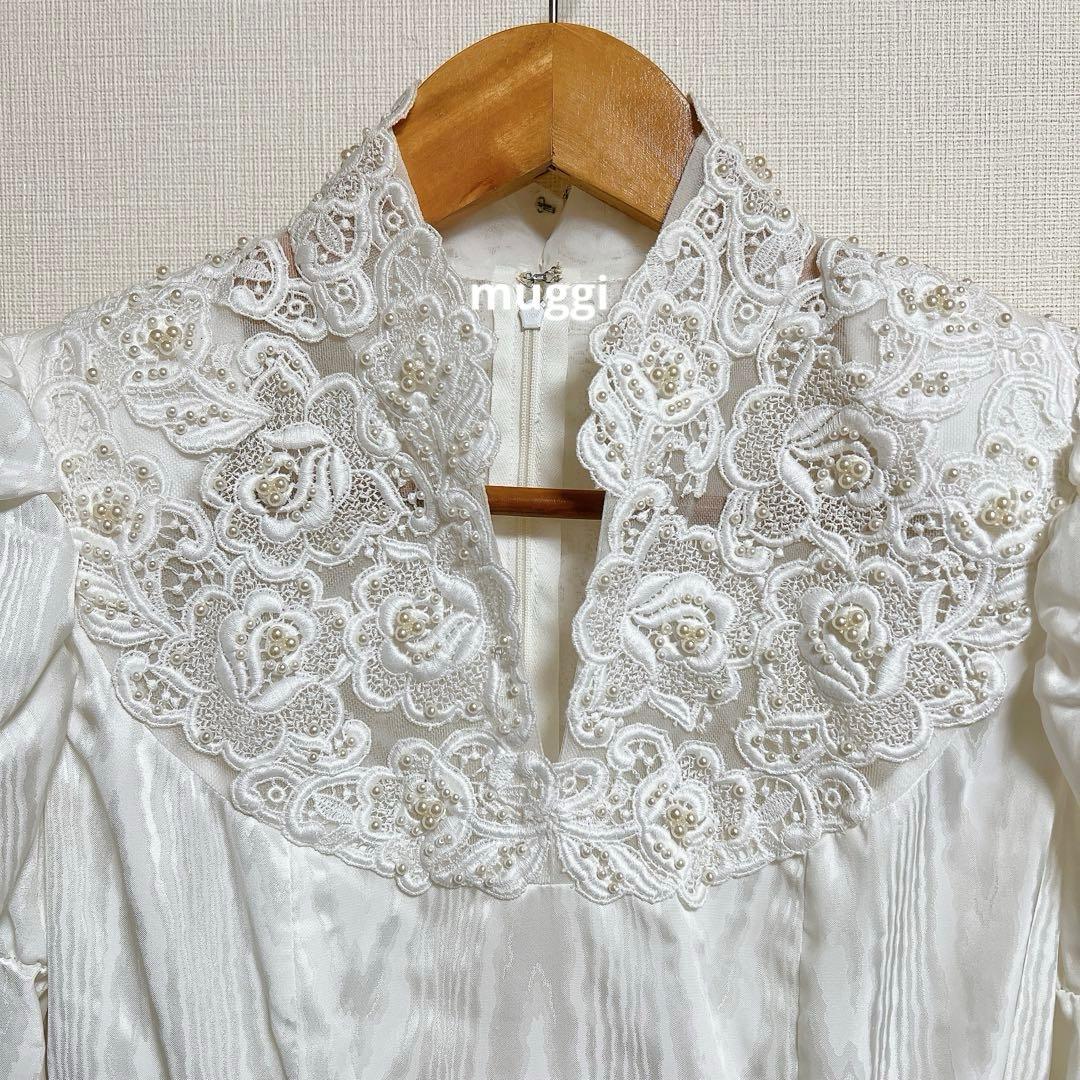 yumi katsura ユミカツラ ウェディングドレス パール パフスリーブ