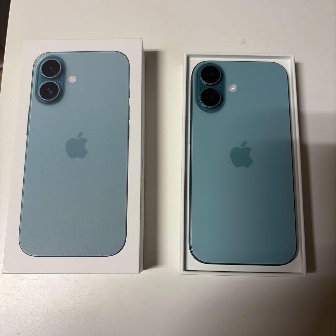 【アン】iPhone16 128GB ティール【国内simフリー版】