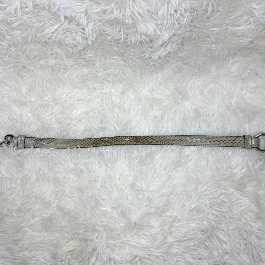 希少 COACH コーチ アクセサリーポーチ エキゾチック ハンドバッグ