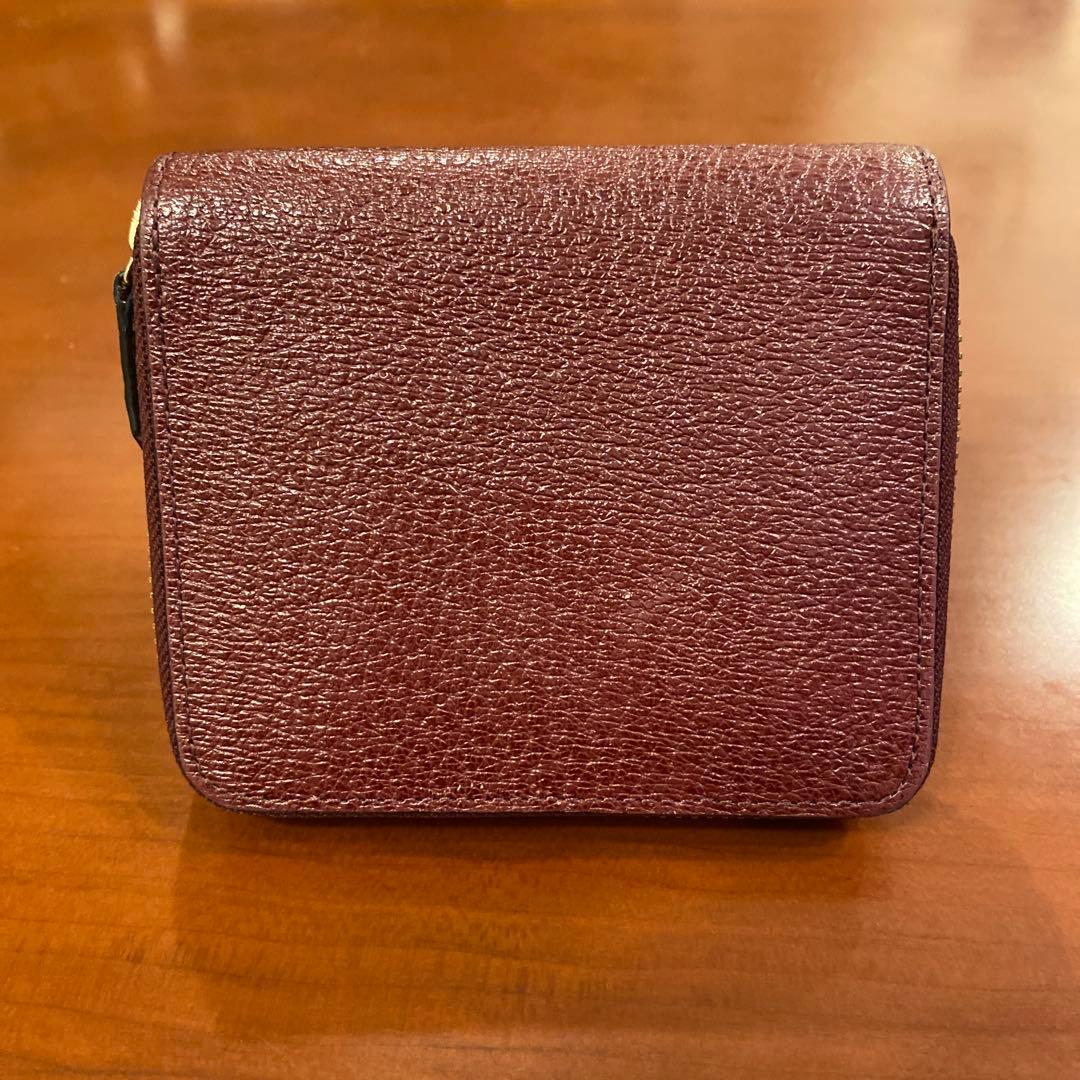 【極美品】ヴィヴィアン ニつ折り財布　金オーブ　エグゼクティブ　ボルドー　赤