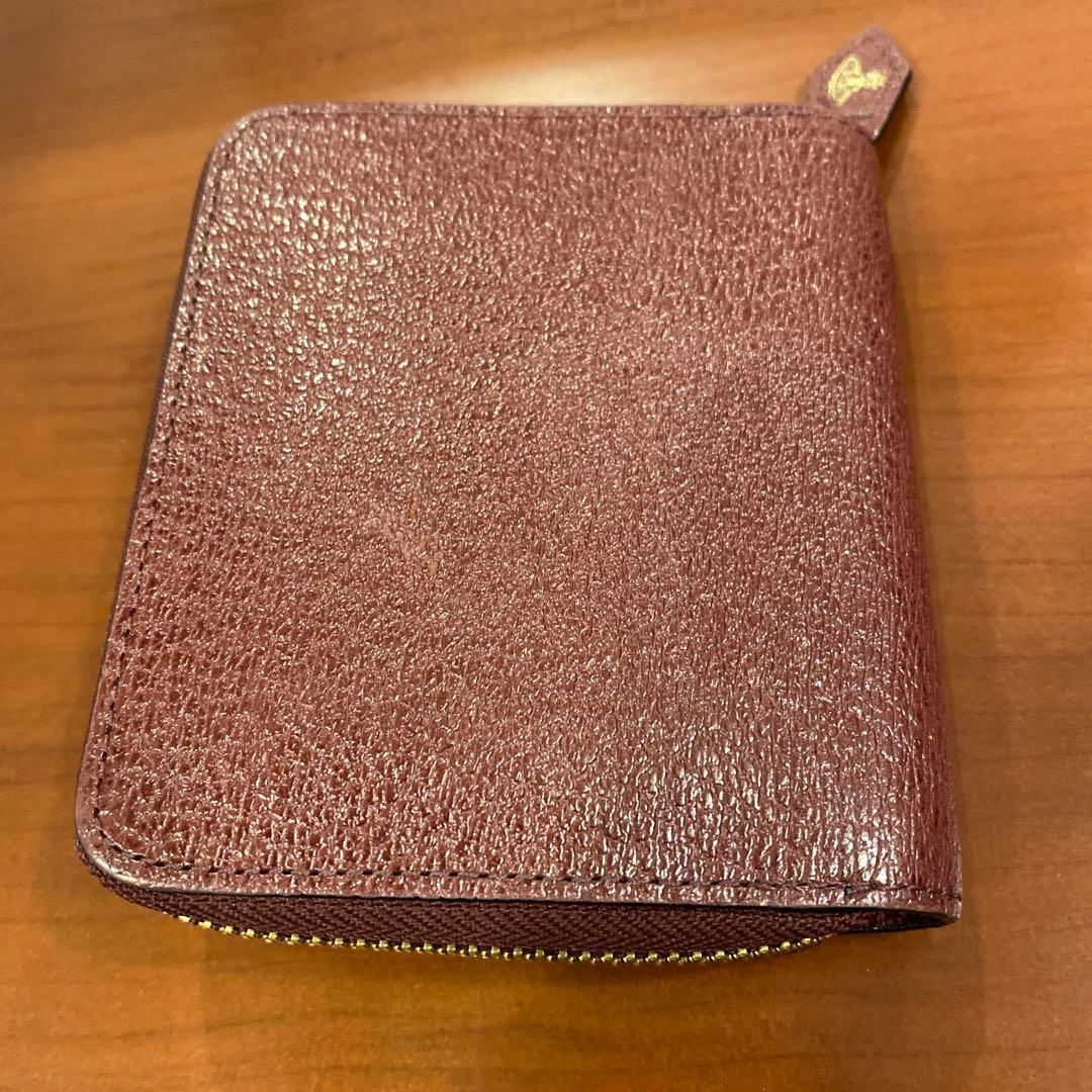 【極美品】ヴィヴィアン ニつ折り財布　金オーブ　エグゼクティブ　ボルドー　赤