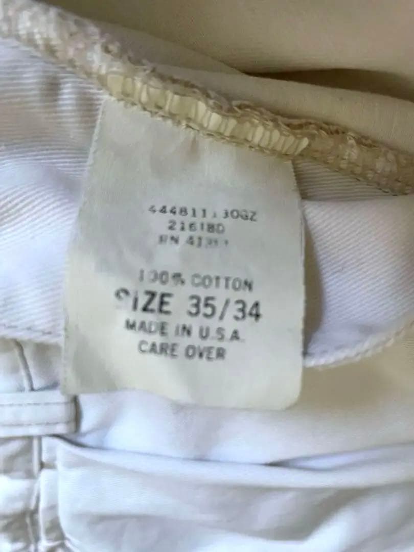 ラルフローレンチノダブルアールエル三ツ星US製　35W34オフホワイト