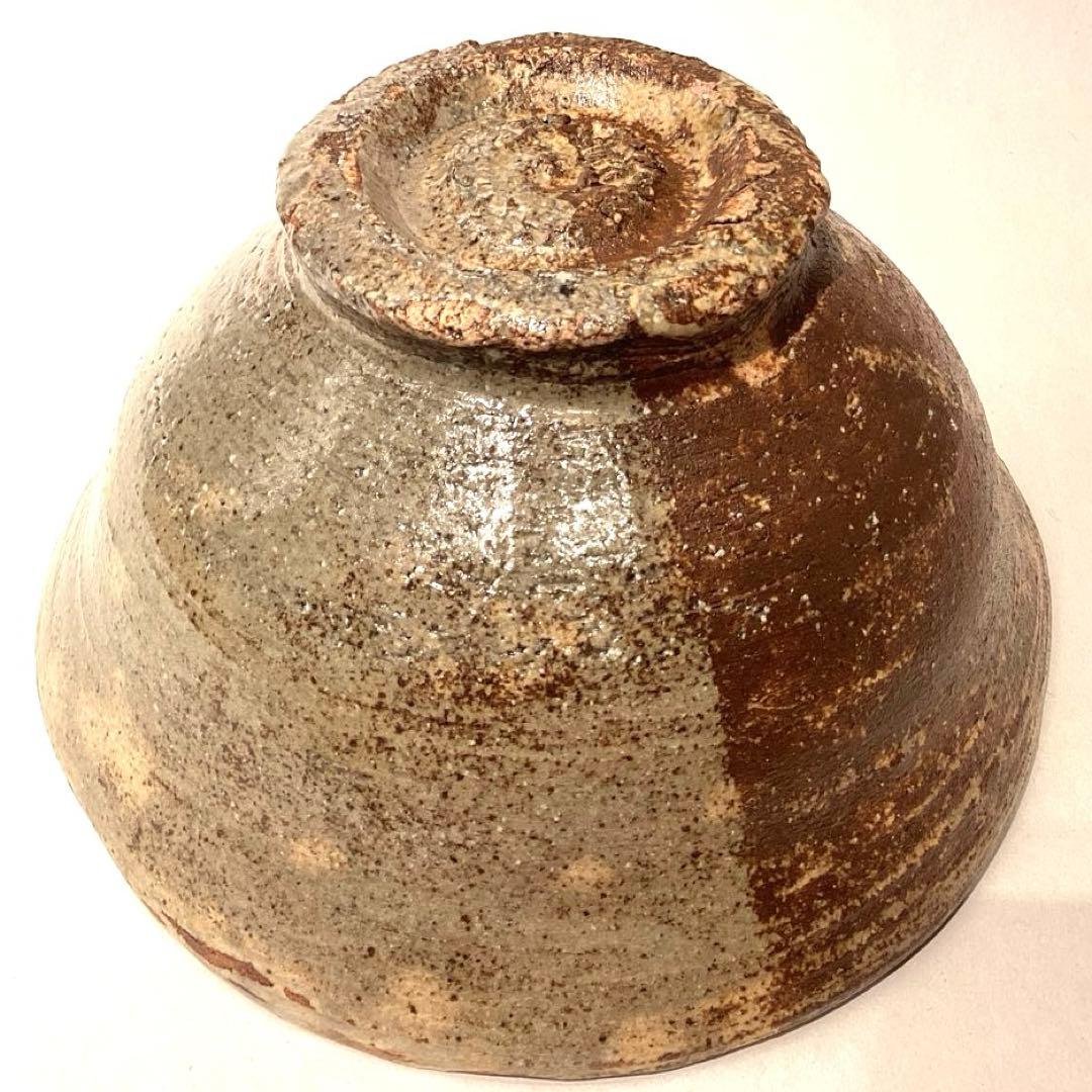 寒川義崇造　古曽部焼伊羅保茶碗