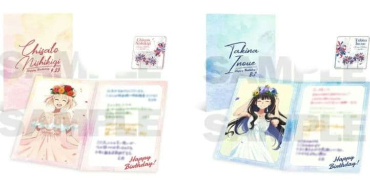 リコリス・リコイル バースデー記念グッズ アクリルスタンド コースター 6点