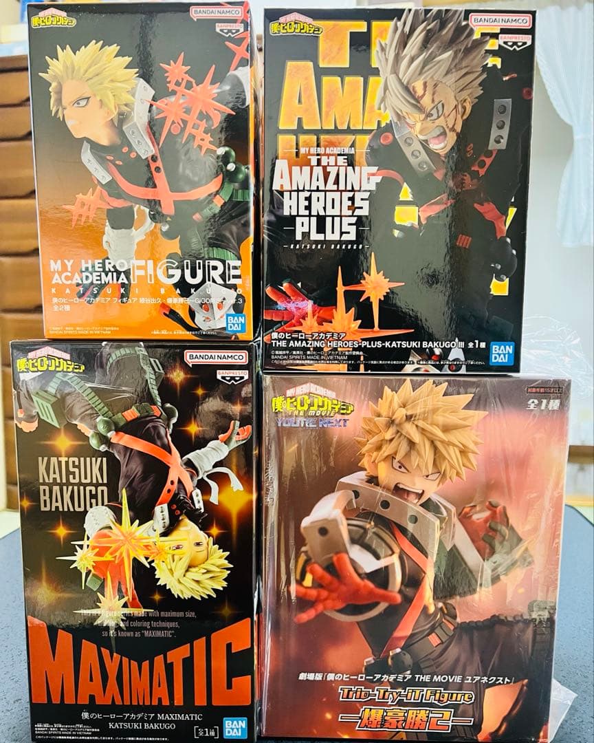 匿名配送 僕のヒーローアカデミア フィギュア 爆豪勝己 4種セット