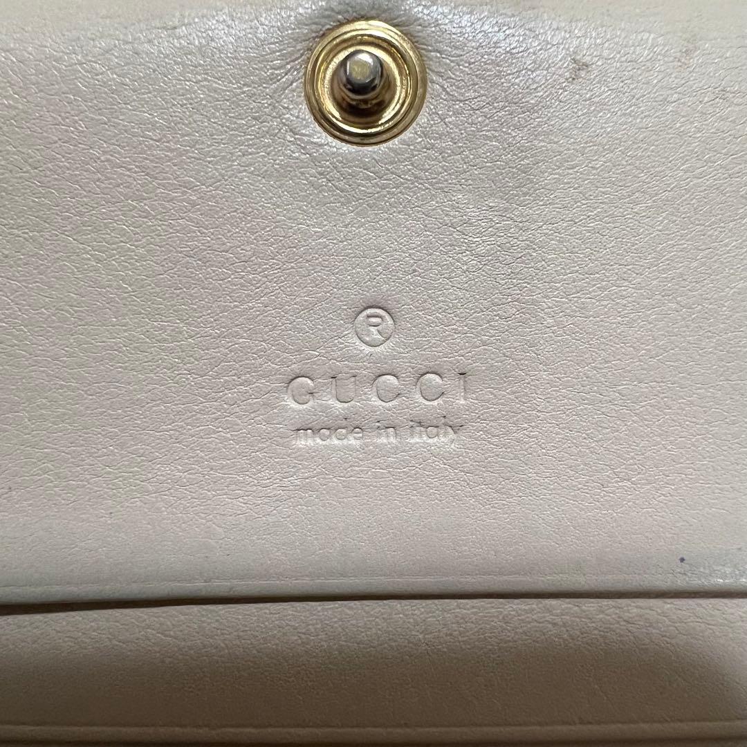 GUCCI マルチカラー ヘビ革 二つ折り財布