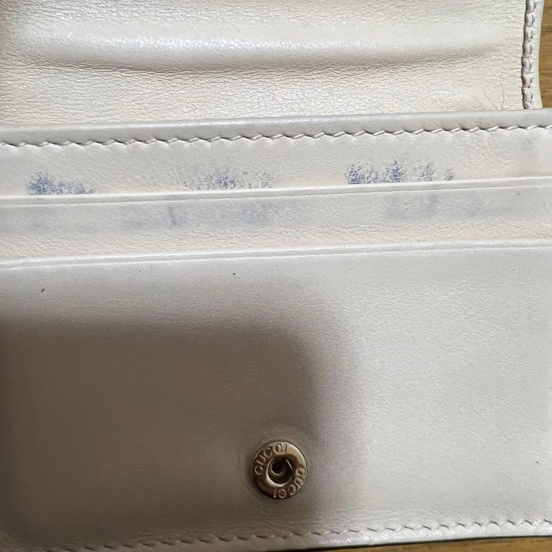 GUCCI マルチカラー ヘビ革 二つ折り財布