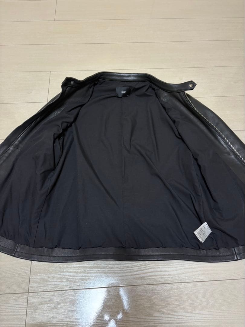 ★エジル★ ！！！　HARE ブラック レザー シングルライダース