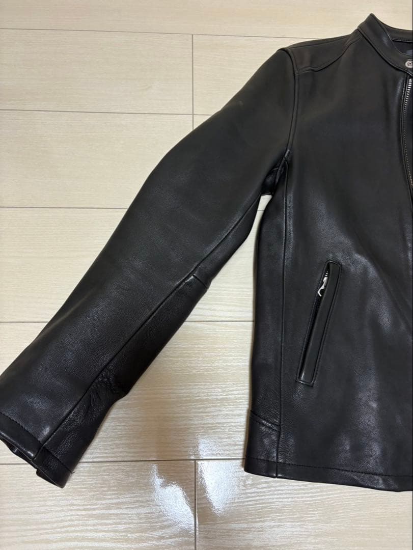 ★エジル★ ！！！　HARE ブラック レザー シングルライダース