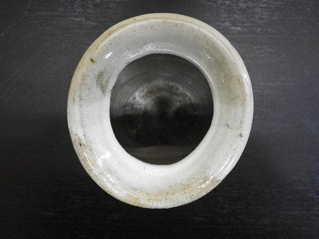 徳沢守俊　花入　須恵窯　朝鮮唐津　共箱　MA33