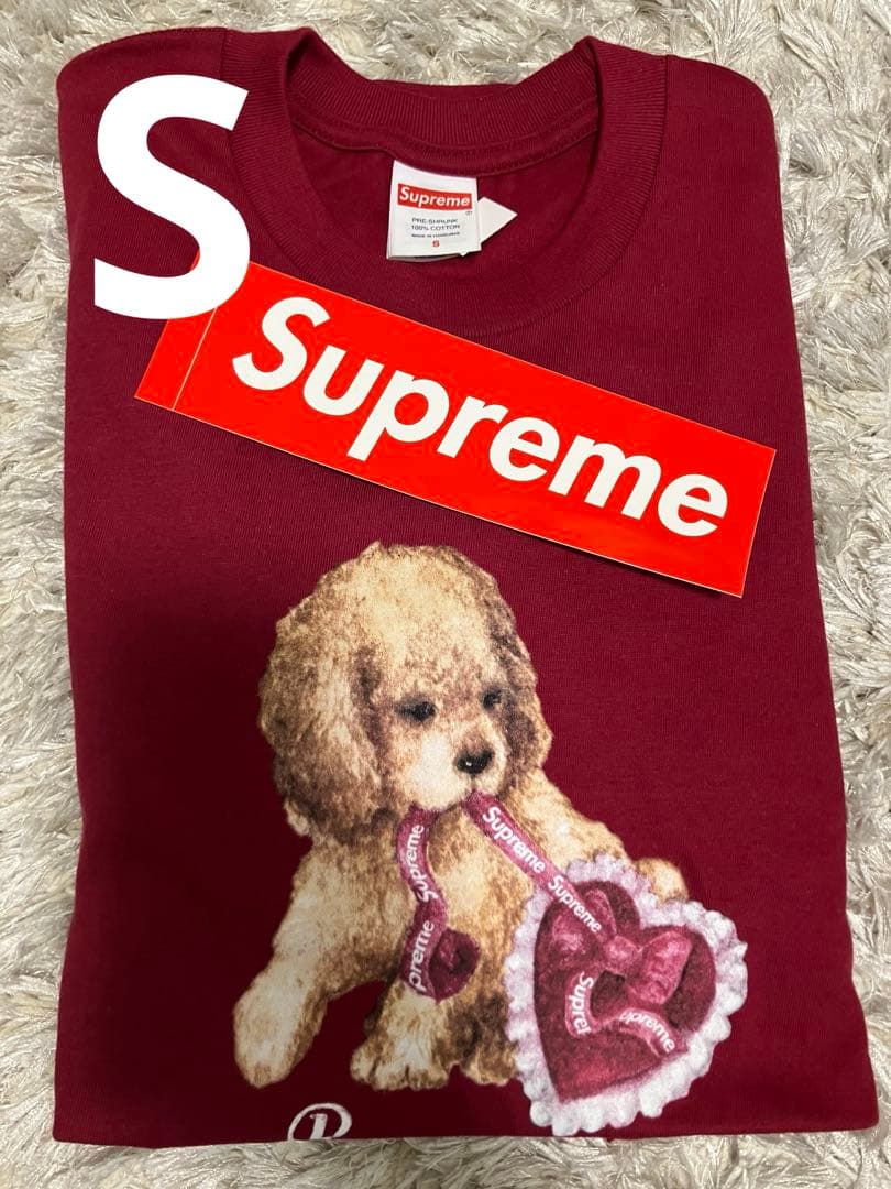 supreme Dust Tee Cardinal Sサイズ　オマケ付き