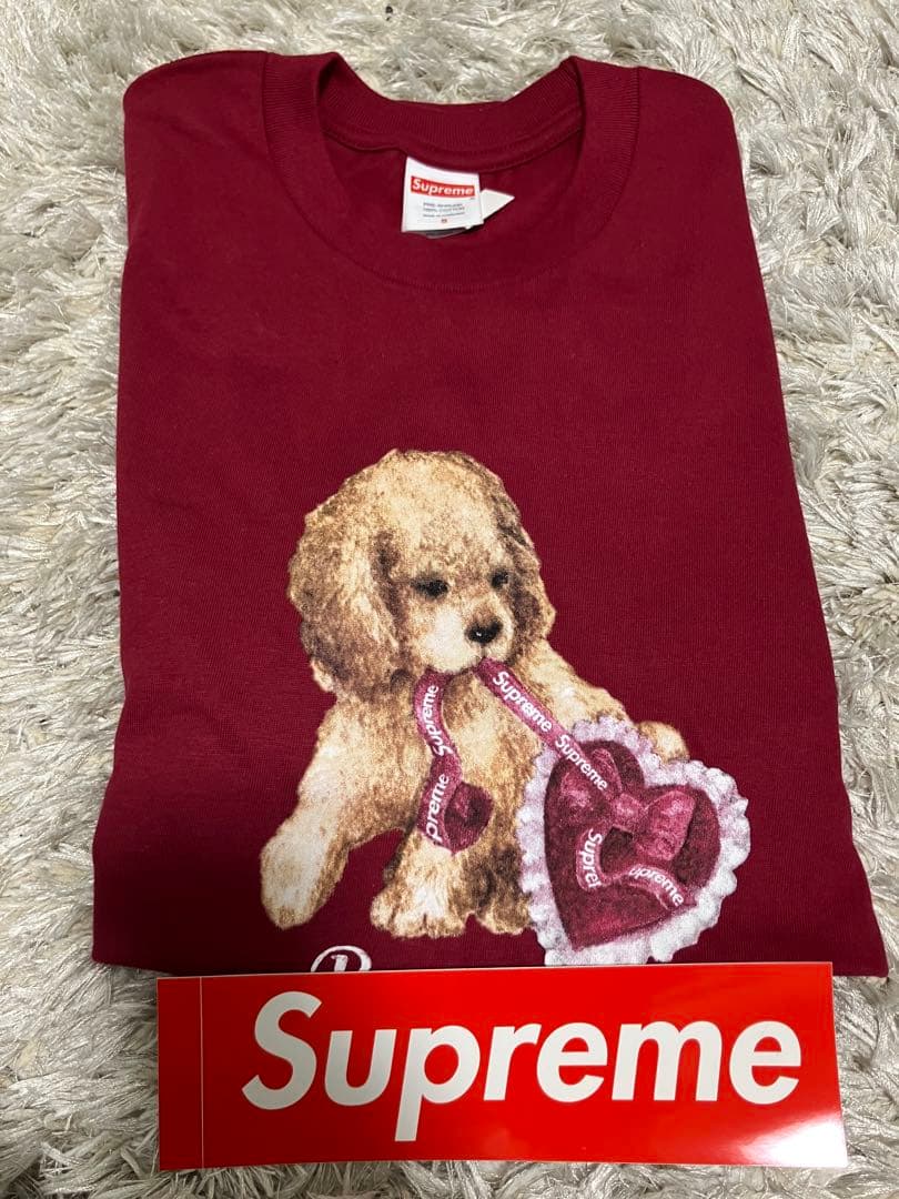 supreme Dust Tee Cardinal Sサイズ　オマケ付き