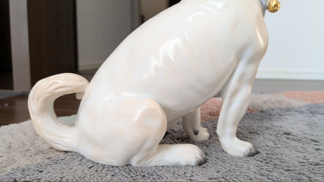 【マイセン】陶器製パグの置物