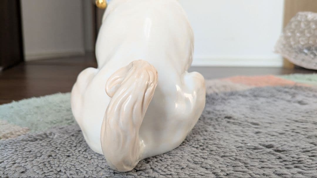 【マイセン】陶器製パグの置物