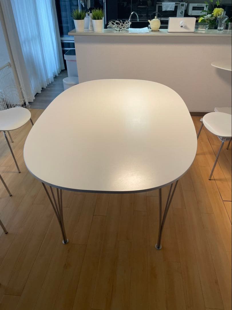 ⭐︎⭐︎⭐︎スーパー楕円テーブル 150×100cmホワイト