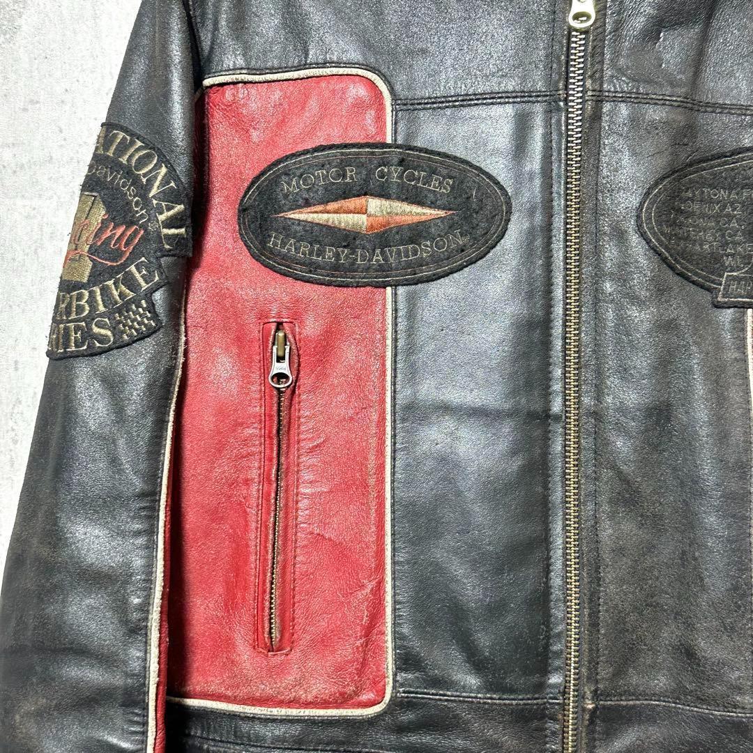 ⭐️90s⭐️HARLEY DAVIDSON ライダースジャケット　ヴィンテージ