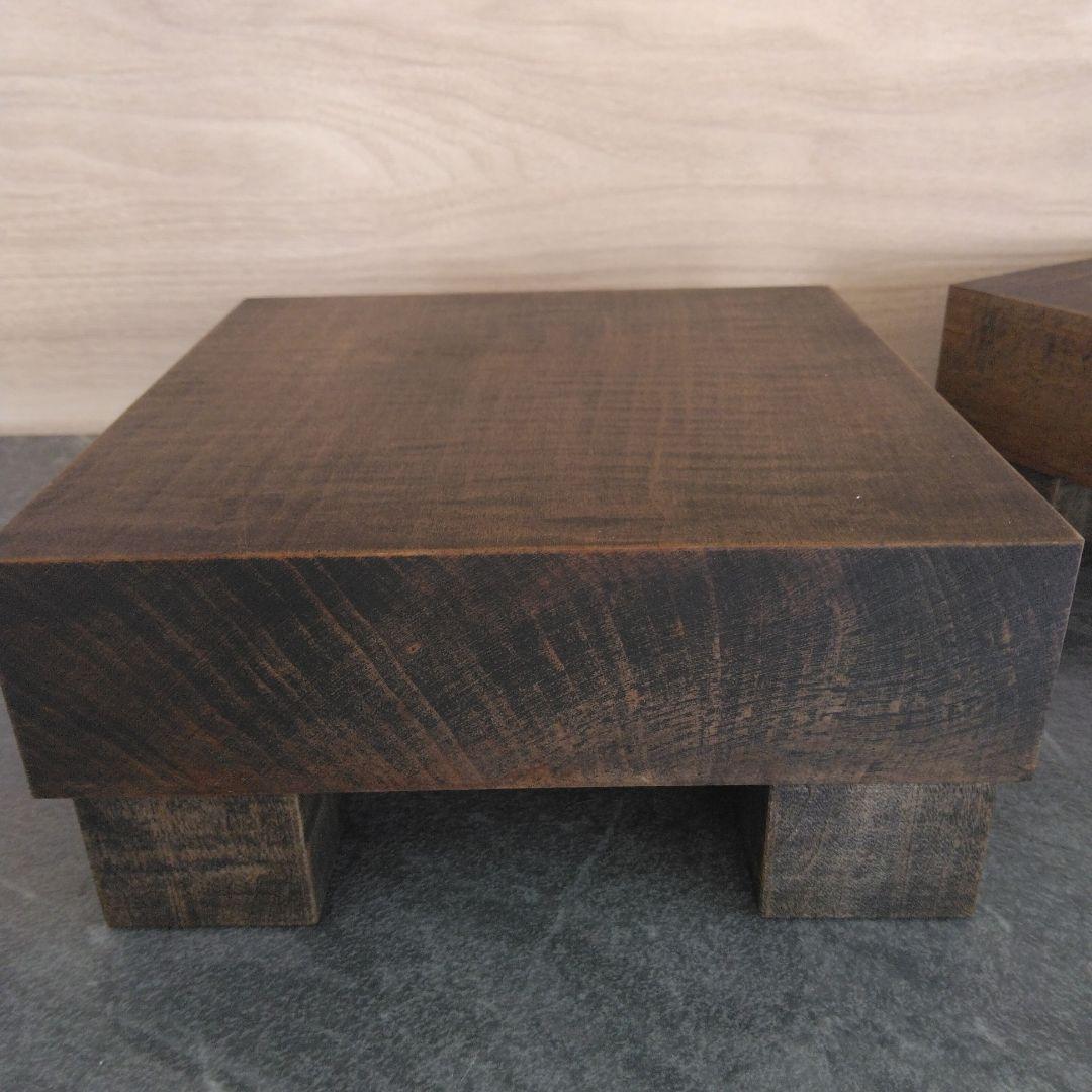 無垢材スピーカースタンド　一対