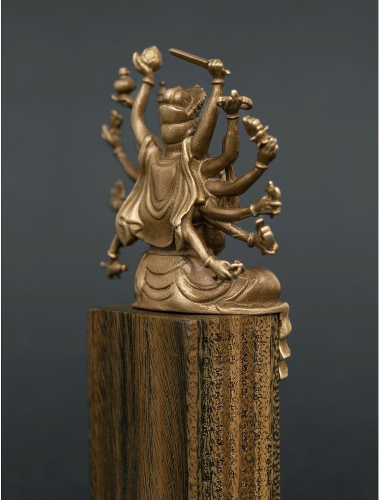 仏教美術 仏像 小仏像 準提菩薩 準提仏母仏像 銅製品 工芸品 置物