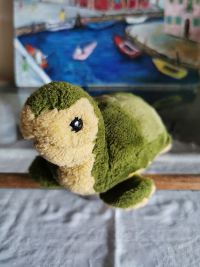 アンティーク Steiff ミドリガメ 緑亀 トータス陸亀 タートル ぬいぐるみ