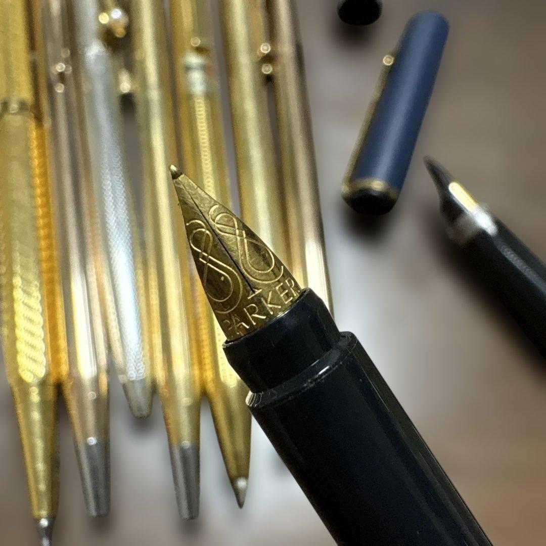 高級万年筆・ボールペンPARKER 14K siliver givenchi