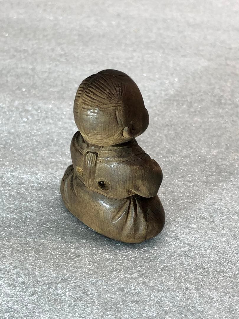 根付　時代提物　木彫り