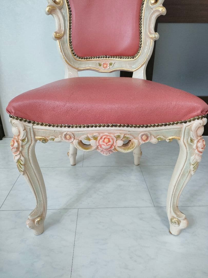 【おけい♛ྀི親孝行中様用】ロココ調 ダイニングチェア 1脚（１つ目）