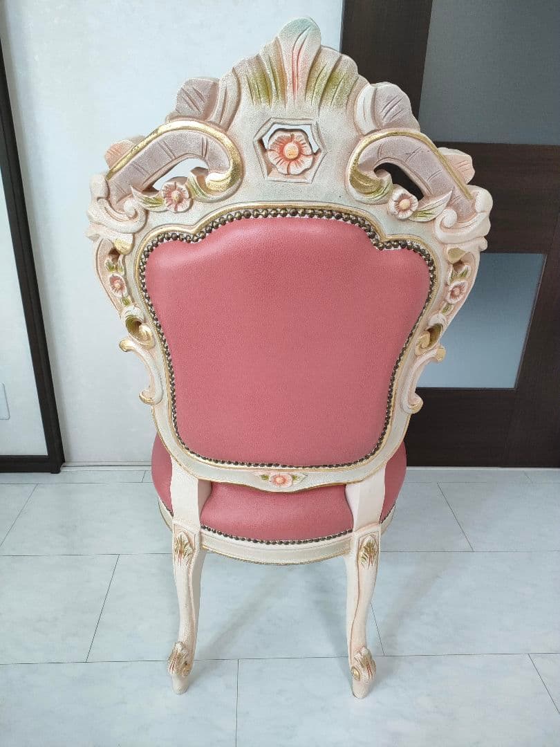 【おけい♛ྀི親孝行中様用】ロココ調 ダイニングチェア 1脚（１つ目）