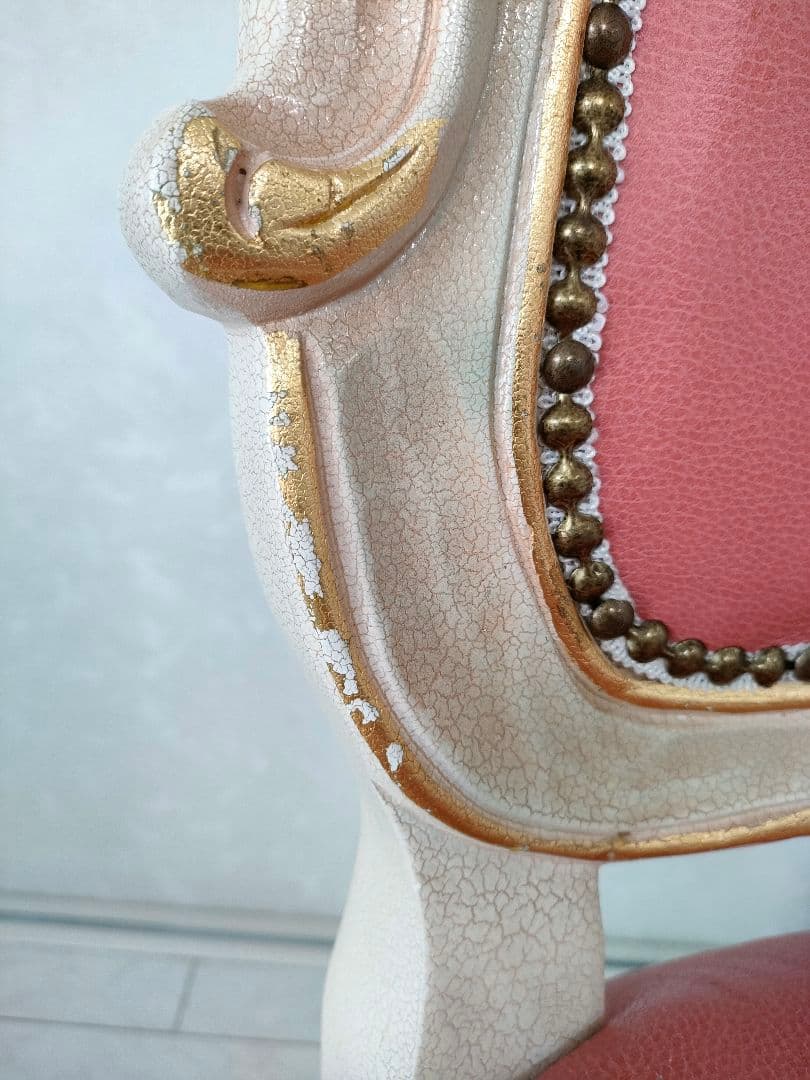 【おけい♛ྀི親孝行中様用】ロココ調 ダイニングチェア 1脚（１つ目）