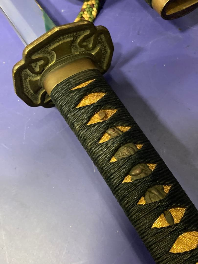 F05）旧家蔵出し 日本陸軍 昭和十三年制定軍刀 拵え 陸軍九八式鐵鞘 軍刀