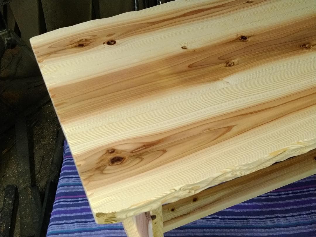 出来たてどうぞ木の良い香り！コヤ木工こだわり制作！国産天然木●ダイニングテーブル