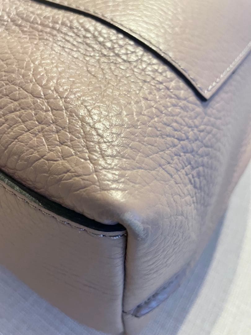 GIANNI CHIARINIベージュ レザー バケットバッグ