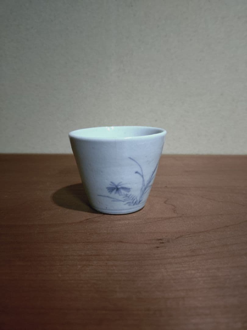 古伊万里 撫子蝶紋 猪口