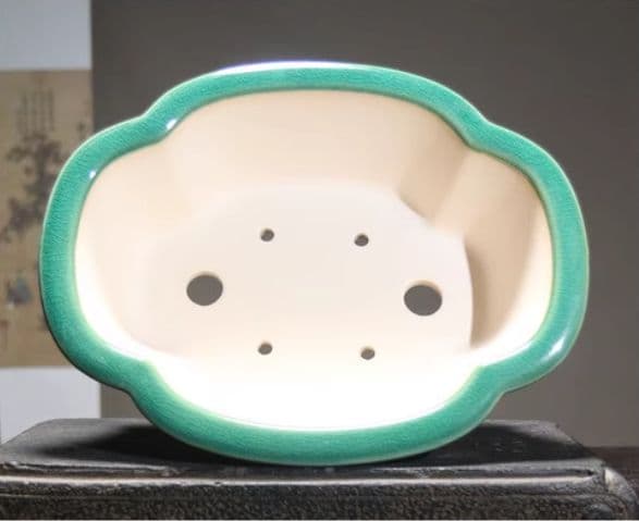 海棠形をた鉢 多肉植物鉢 紫砂鉢 盆栽鉢 植木鉢 小品盆栽鉢 大品盆栽鉢