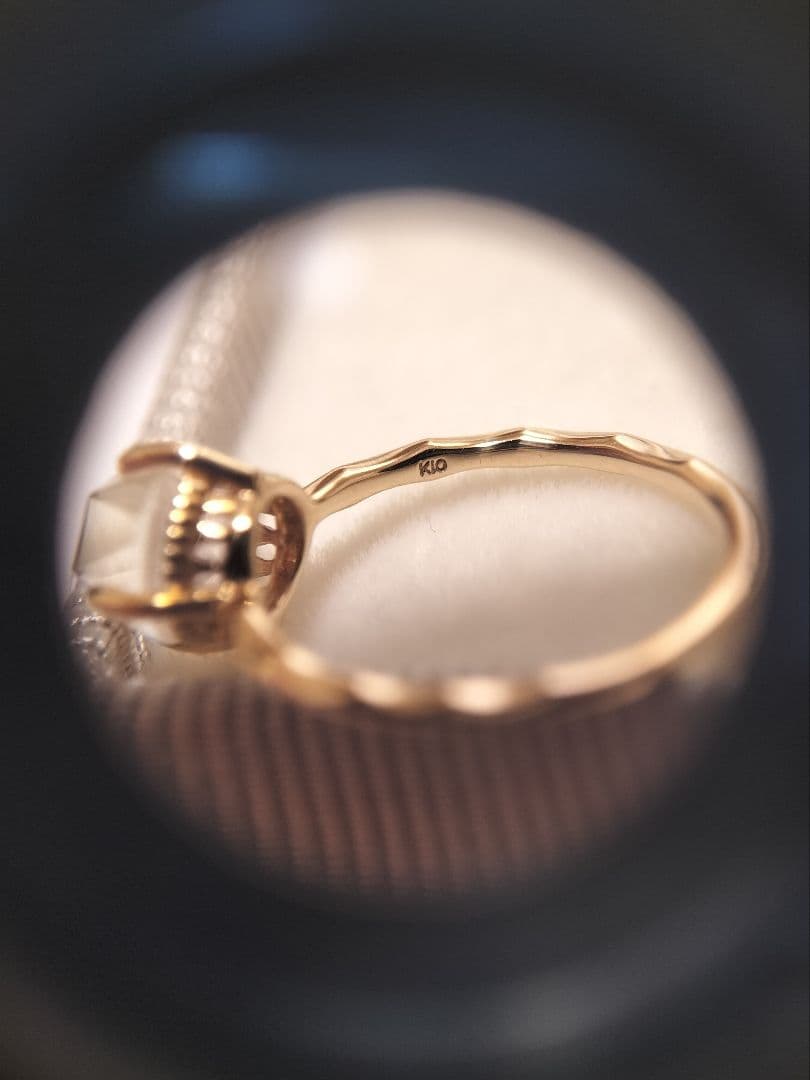 【むつみ】ノジェス★ピンキー リング ピアス★K10 クォーツ