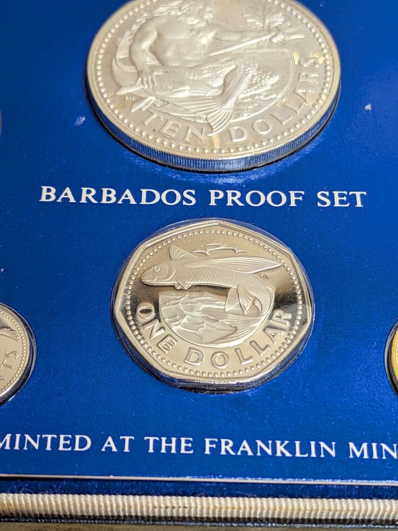 バルバドス　プルーフセット　1975