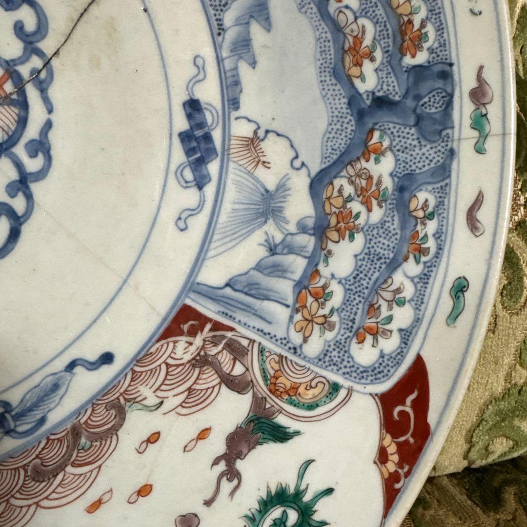 特大！47.5センチ　古伊万里　大皿　江戸時代　富貴永春