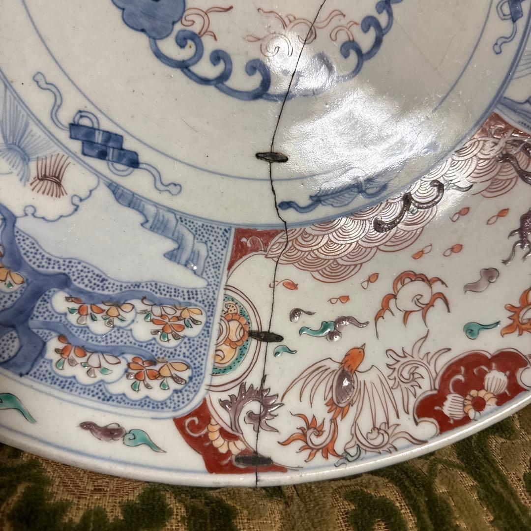 特大！47.5センチ　古伊万里　大皿　江戸時代　富貴永春