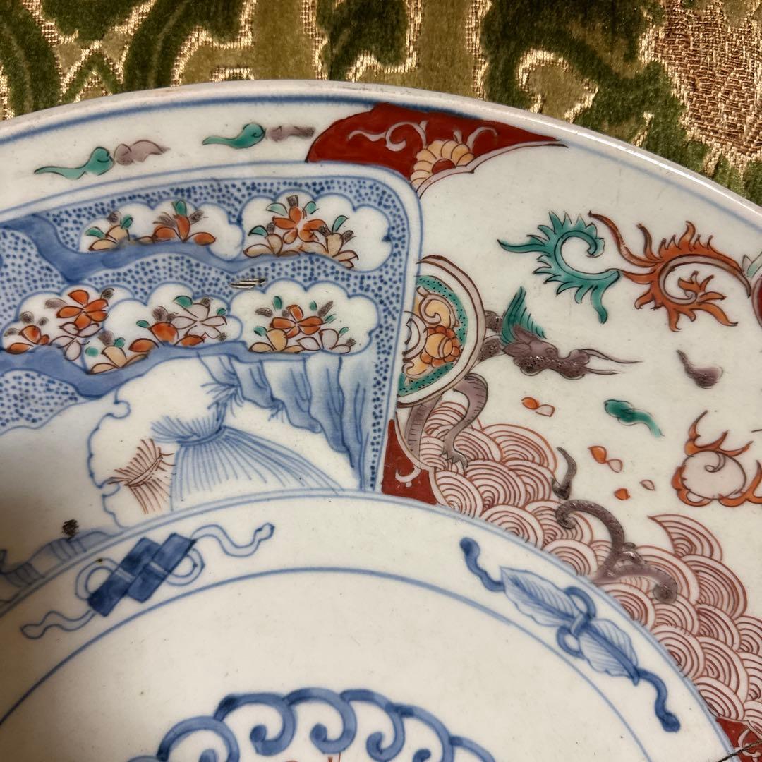 特大！47.5センチ　古伊万里　大皿　江戸時代　富貴永春