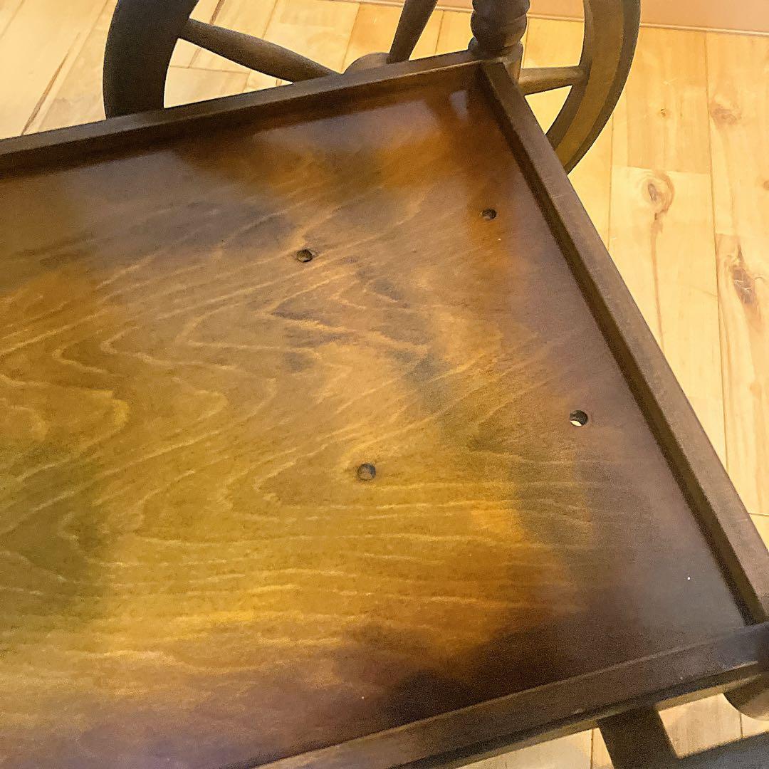 美品　レトロ調　木製カート　ワゴン　キッチン　アンティーク