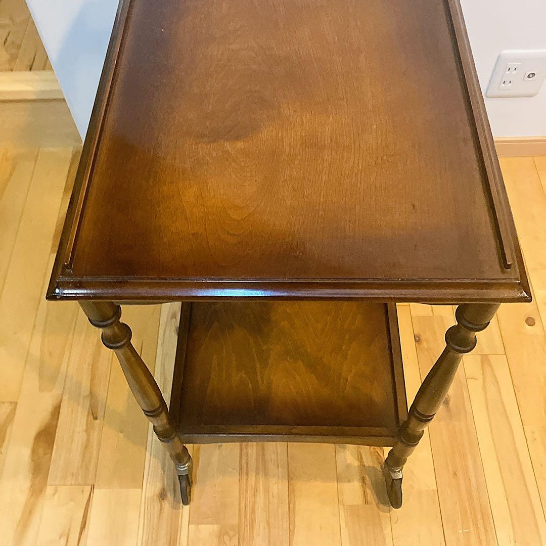 美品　レトロ調　木製カート　ワゴン　キッチン　アンティーク