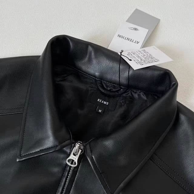 BEAMS ビームス　レザーブルゾン　レザージャケットMサイズ