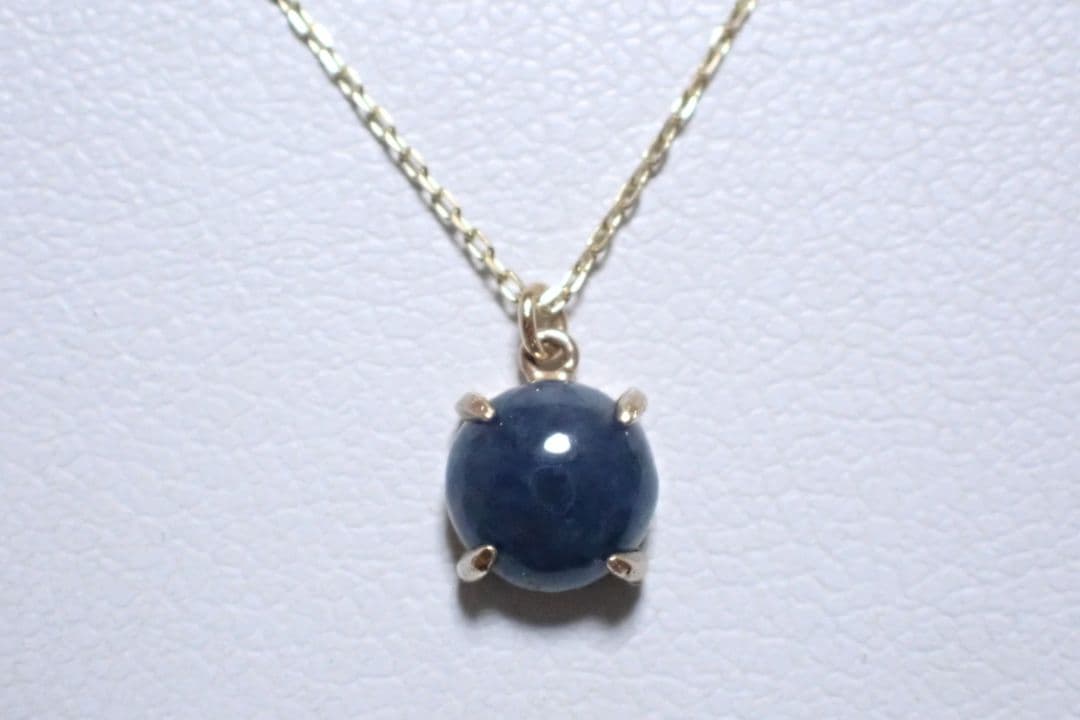 新品　未使用　糸魚川翡翠　入コン沢　青　10金　丸　ネックレス　送料無料