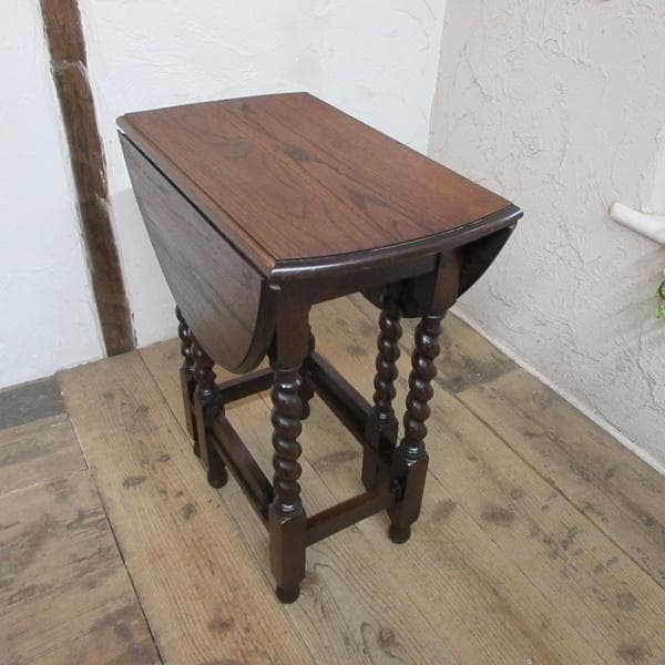 英国 アンティーク 家具 スモールゲートレッグテーブル バタフライ 6060e