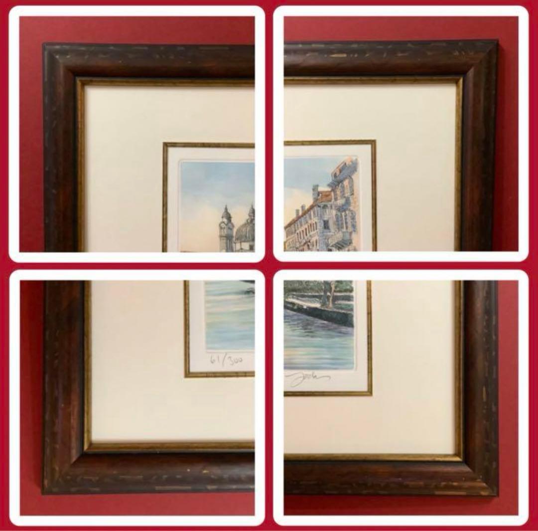 絵画・額縁・版画・織田 義郎・新品未使用・ザ・ベニスⅩ・イタリア・美術品・雑貨