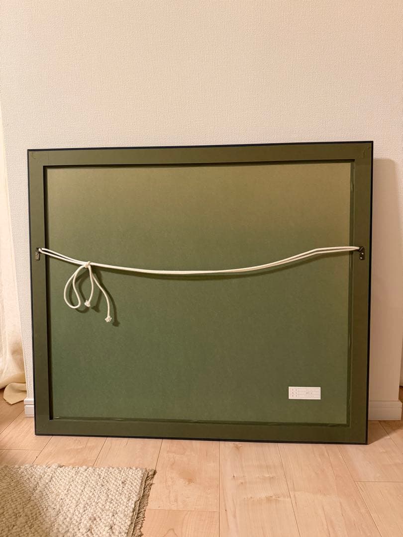 ロジェ・ボナフェ「青い松林」リトグラフ 直筆サイン入り 額装 #188