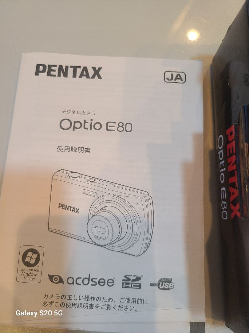 未使用　PENTAX　Optio　E80　コンデジ　デジカメ　激安
