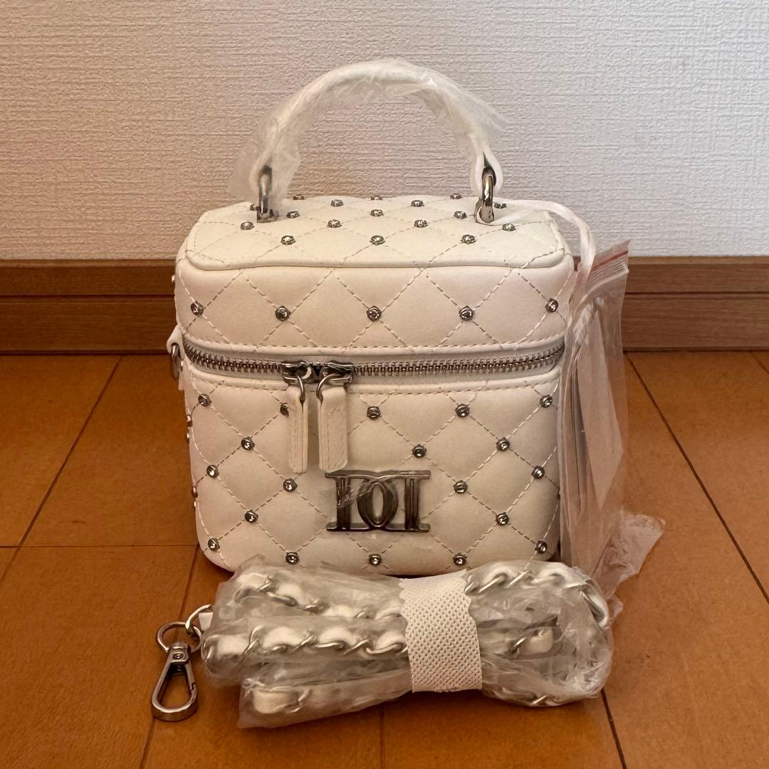 Darich ダーリッチ キルティングビジュースクエアミニバッグ